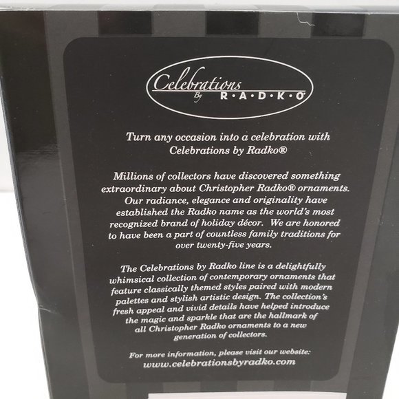 New Radko Ornament Merry Christmas Holiday Snowman Celebration Holiday 2012 - Picture 9 of 9